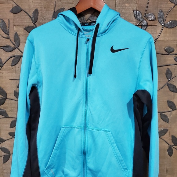 Nike Tops - NIKE THERMA FIT Woman's Zip Up Hoodie Teal Size S